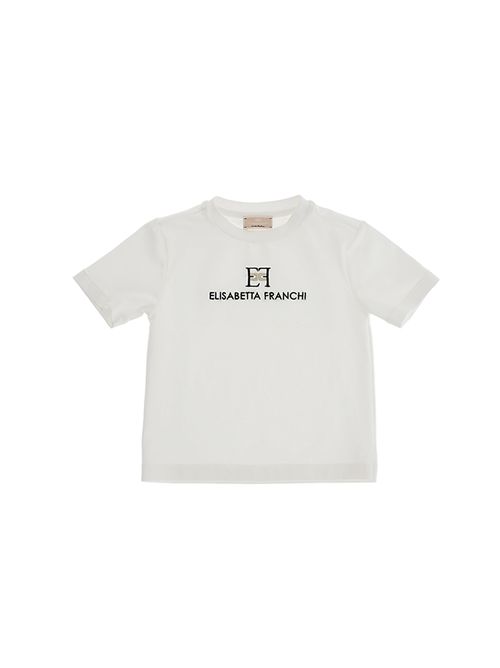 T-shirt, bambina, logata. ELISABETTA FRANCHI | EGTS095 0 JE006D698